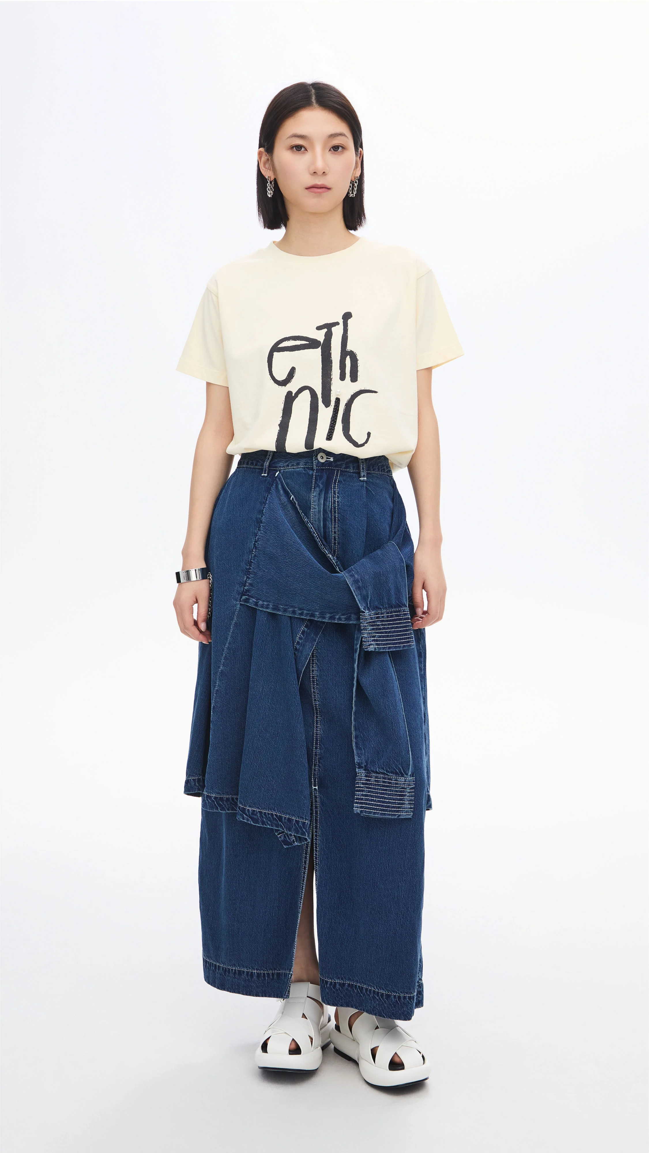 Rebuilt Denim Skirt - Hudung