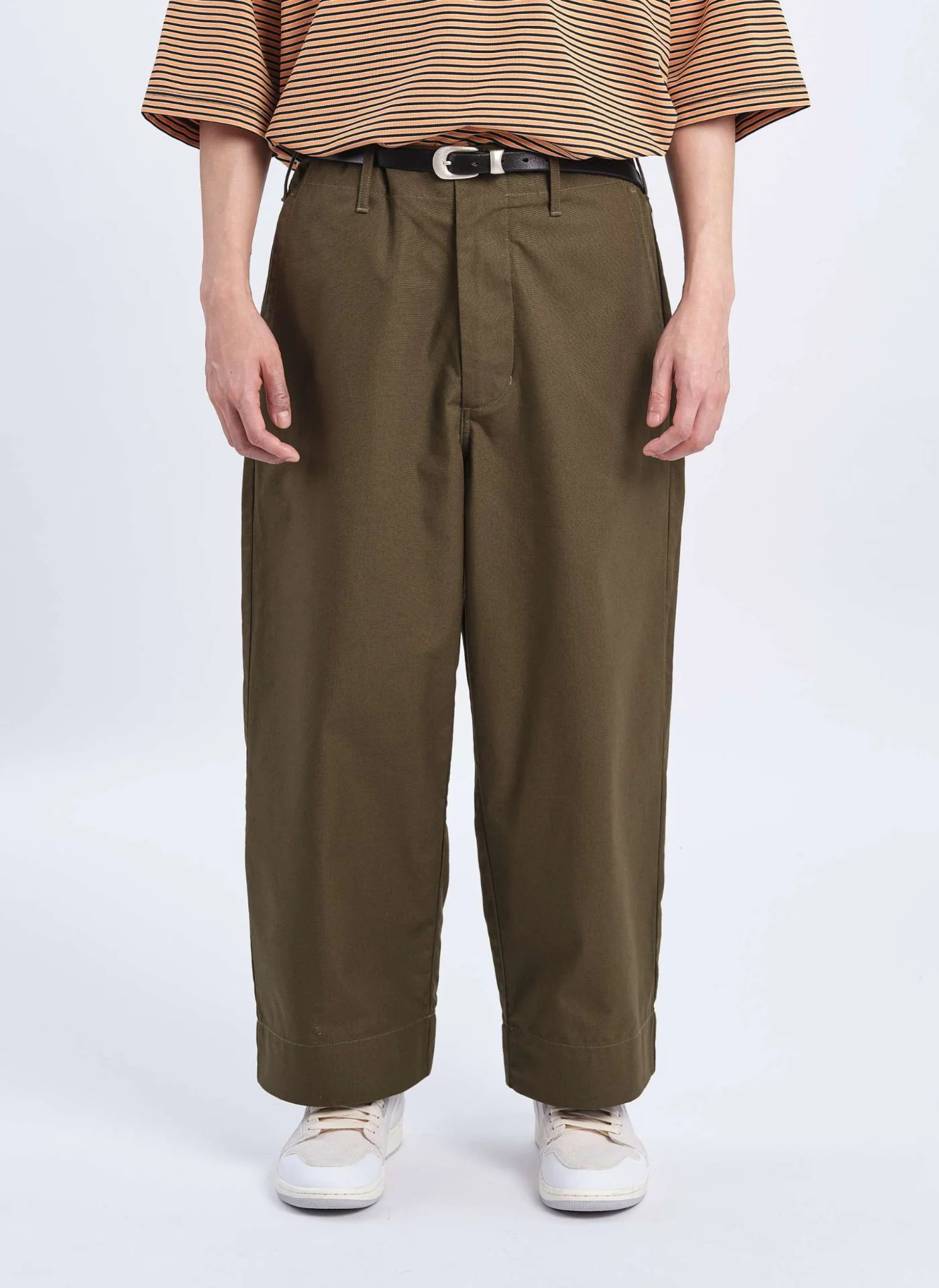 Cordura Canvas Worker Wide Tapered Pants - Hudung