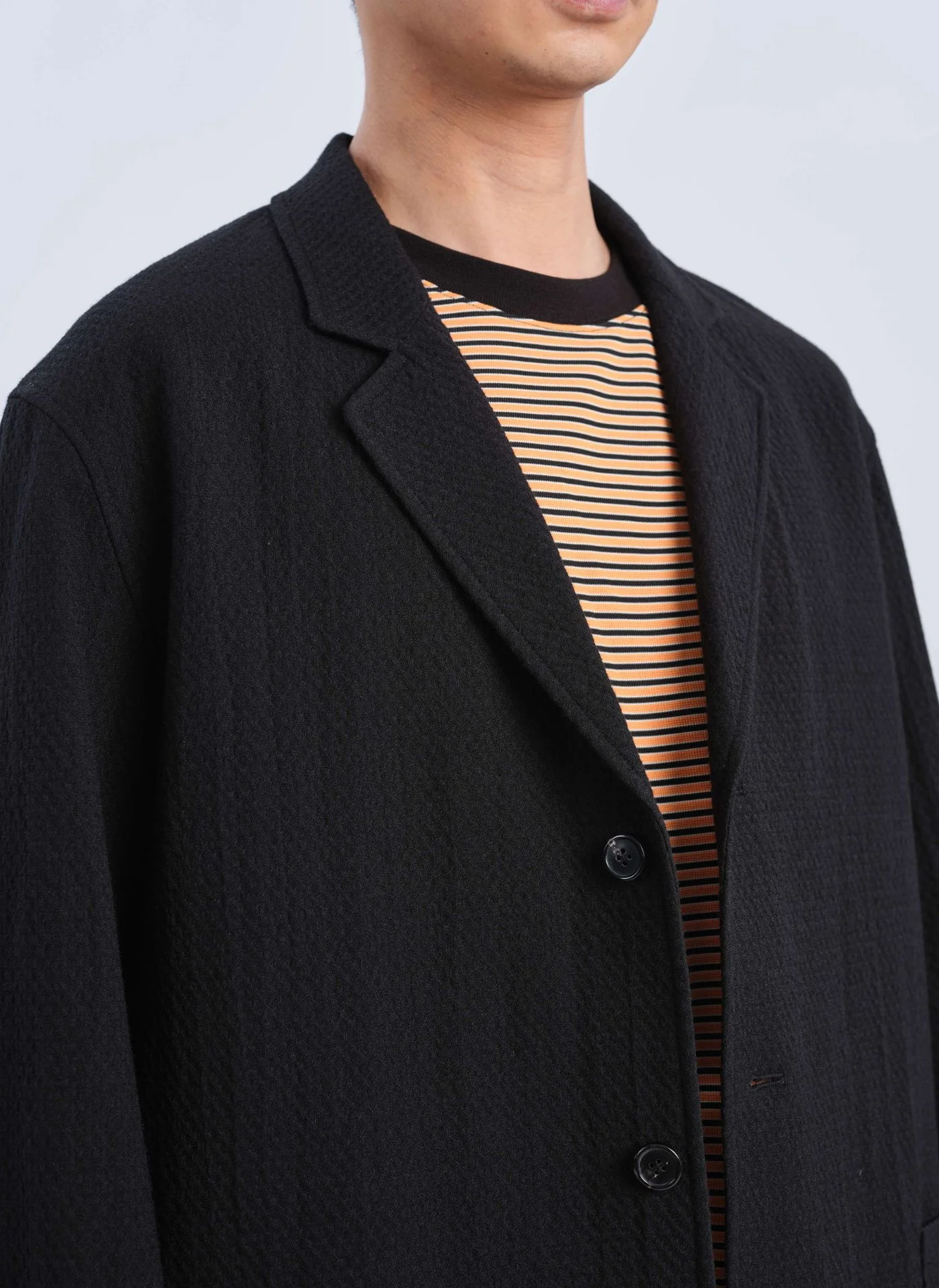 Marzotto Wool Spandex Soft Single Breasted Blazer - Hudung