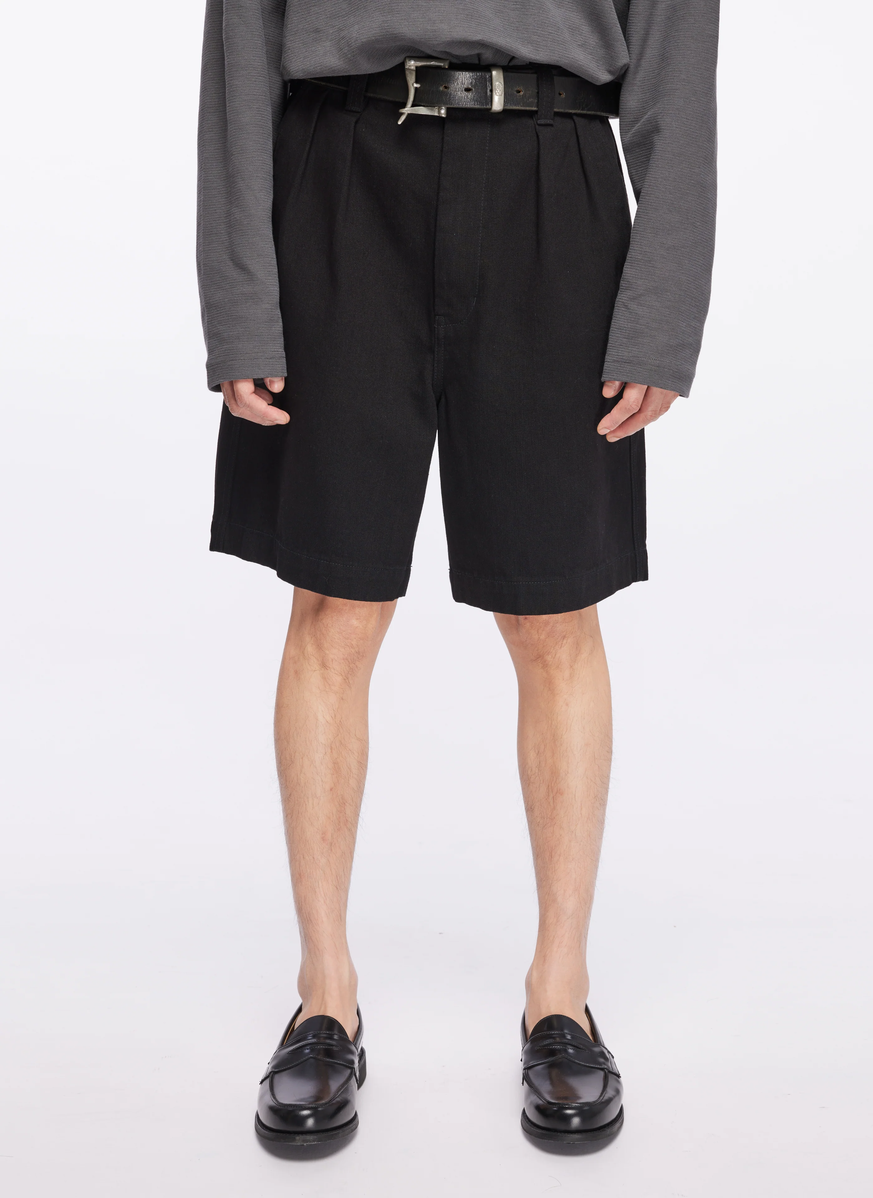 13oz Cotton Polyester Denim Worker Shorts - Hudung