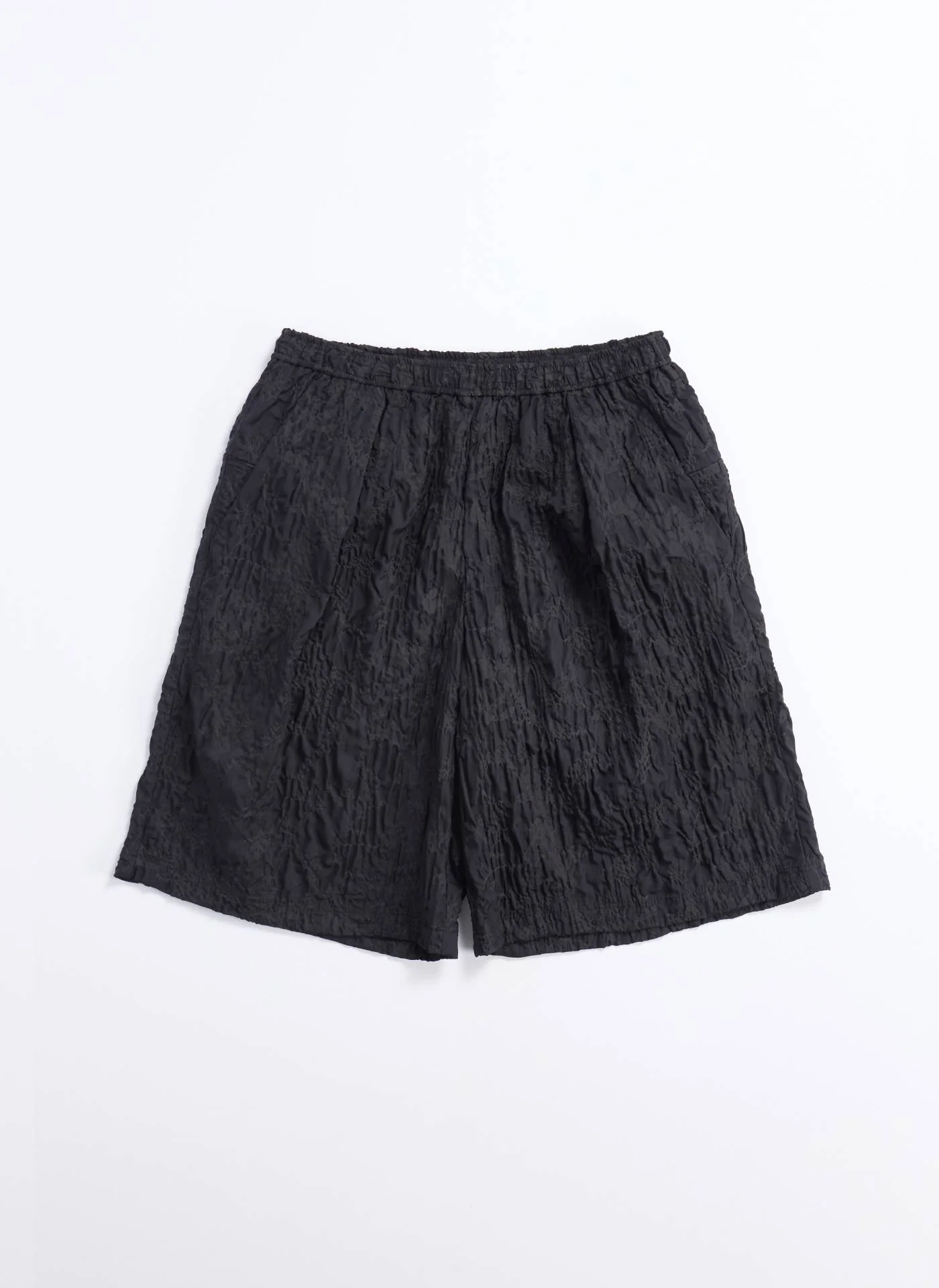 Nylon Embossed Shorts - Hudung