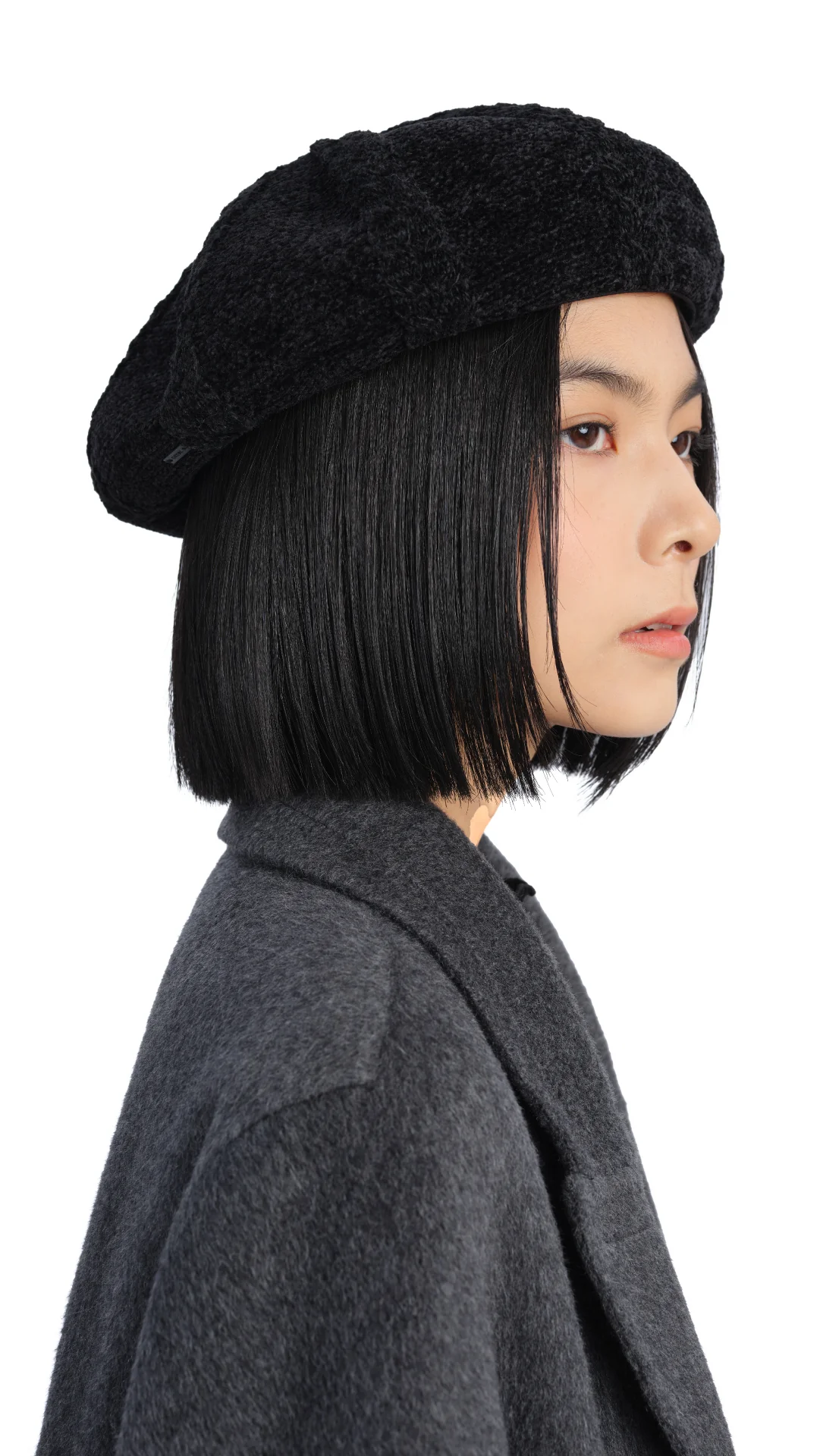 Cable Knitted Artist Beret - Hudung