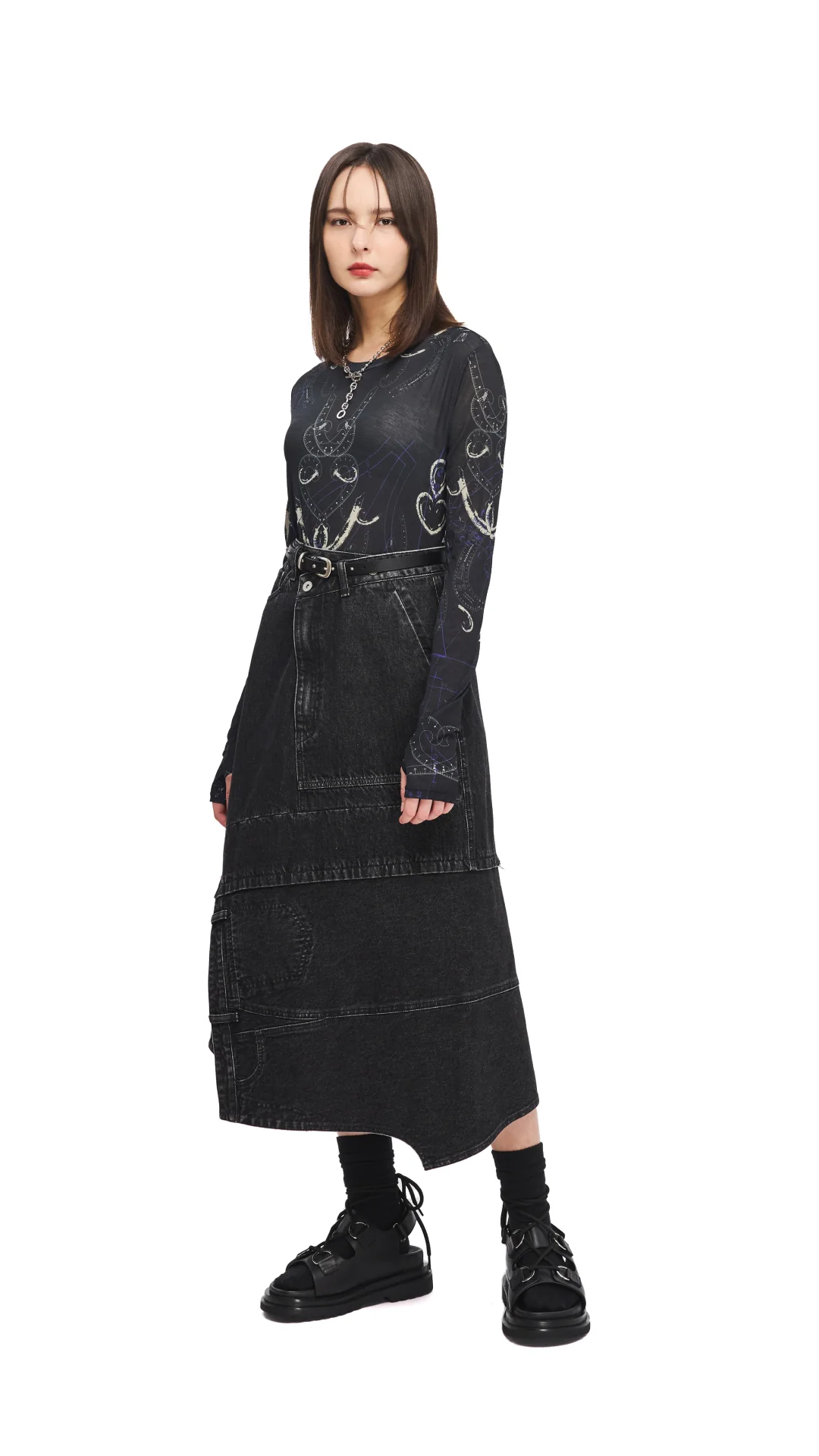 Lace-Up Dad Sandals - Hudung