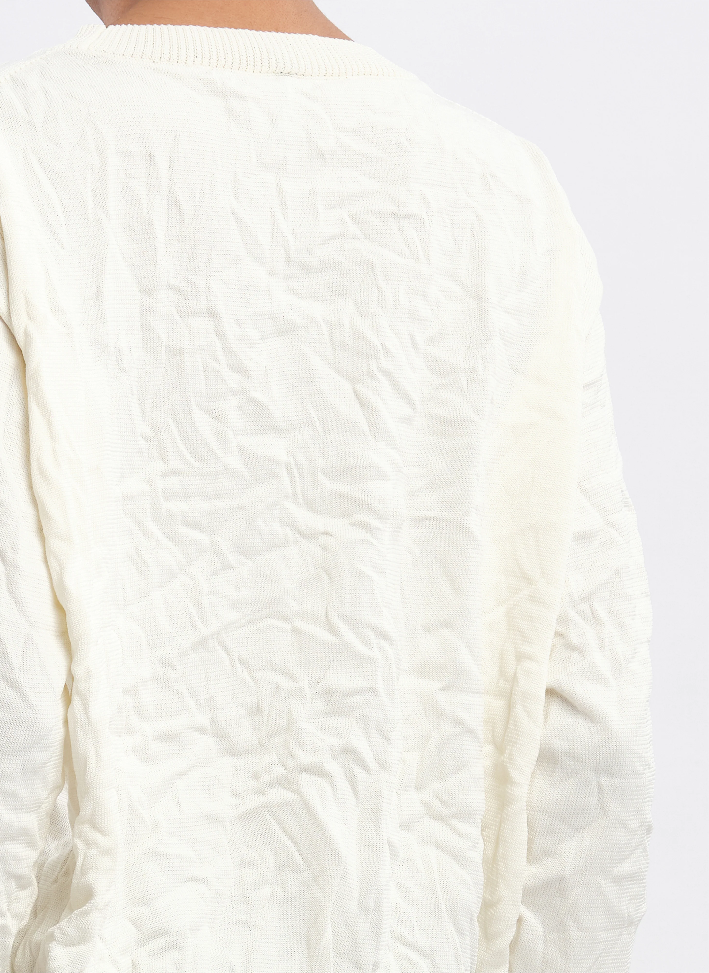 Wrinkle Polyester Dry Knit Pullover - Hudung