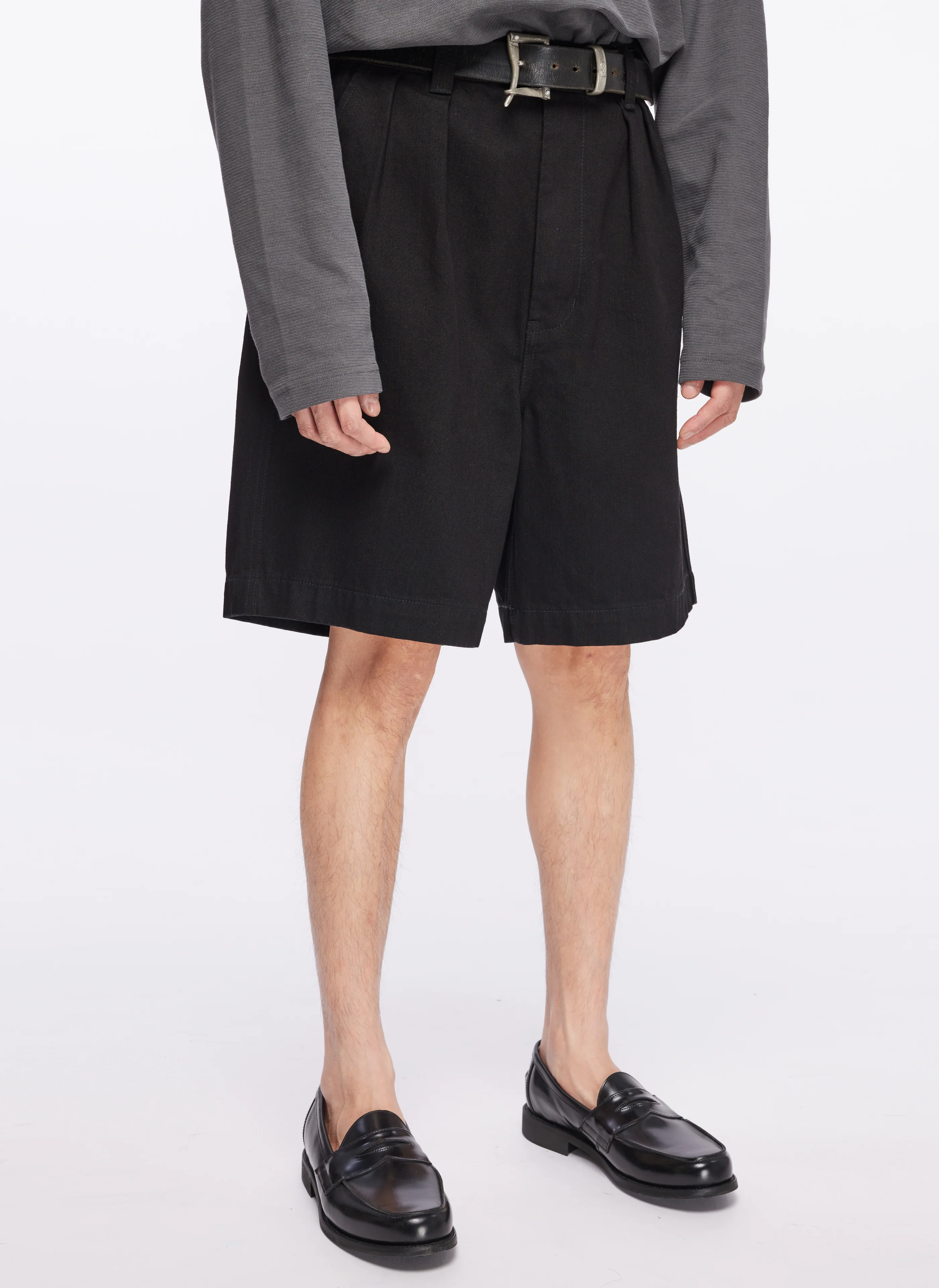 13oz Cotton Polyester Denim Worker Shorts - Hudung