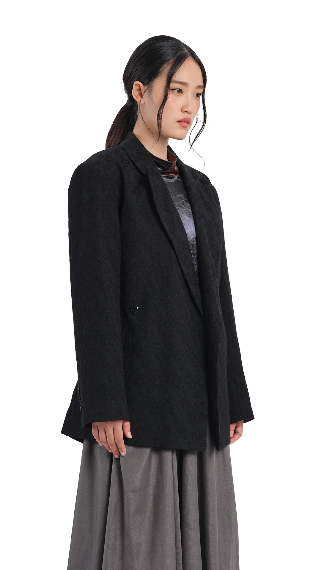 Double Breasted Blazer - Hudung