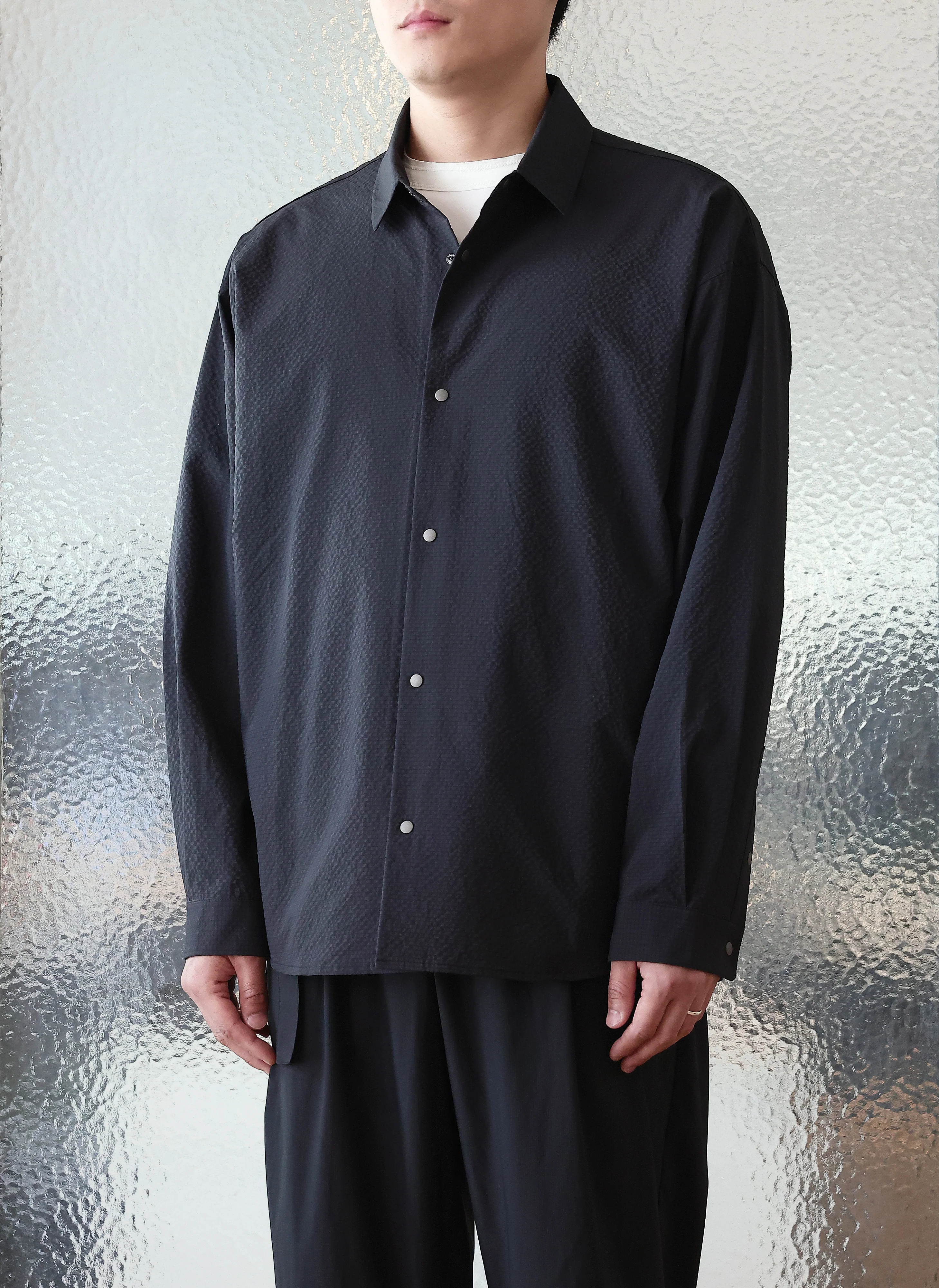 Solotex Snap Button Shirt Jacket - Hudung