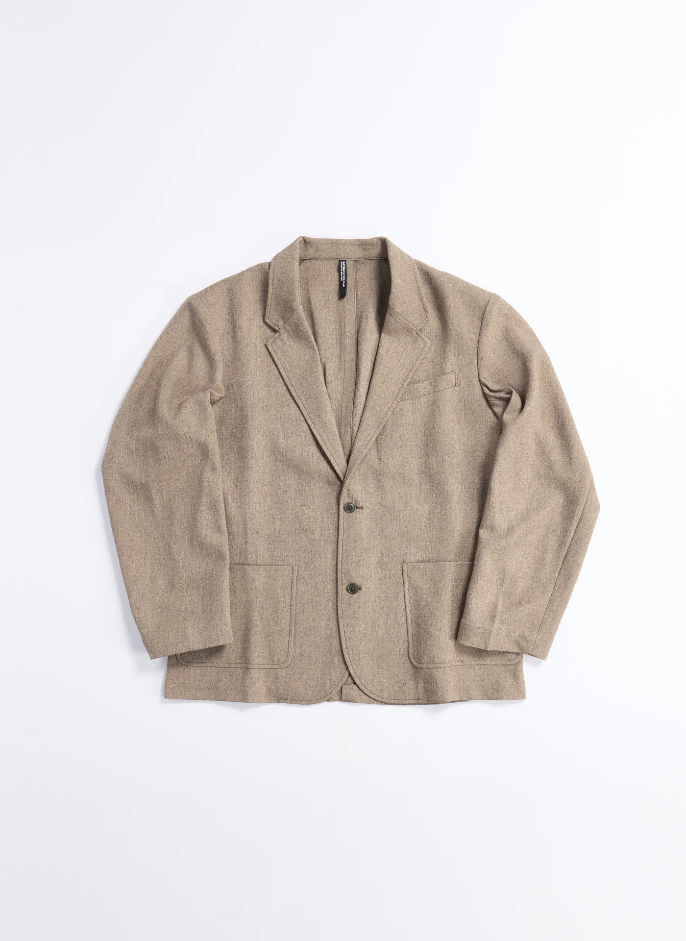 Naturemier Melange Polyester Soft Single Breasted Blazer - Hudung