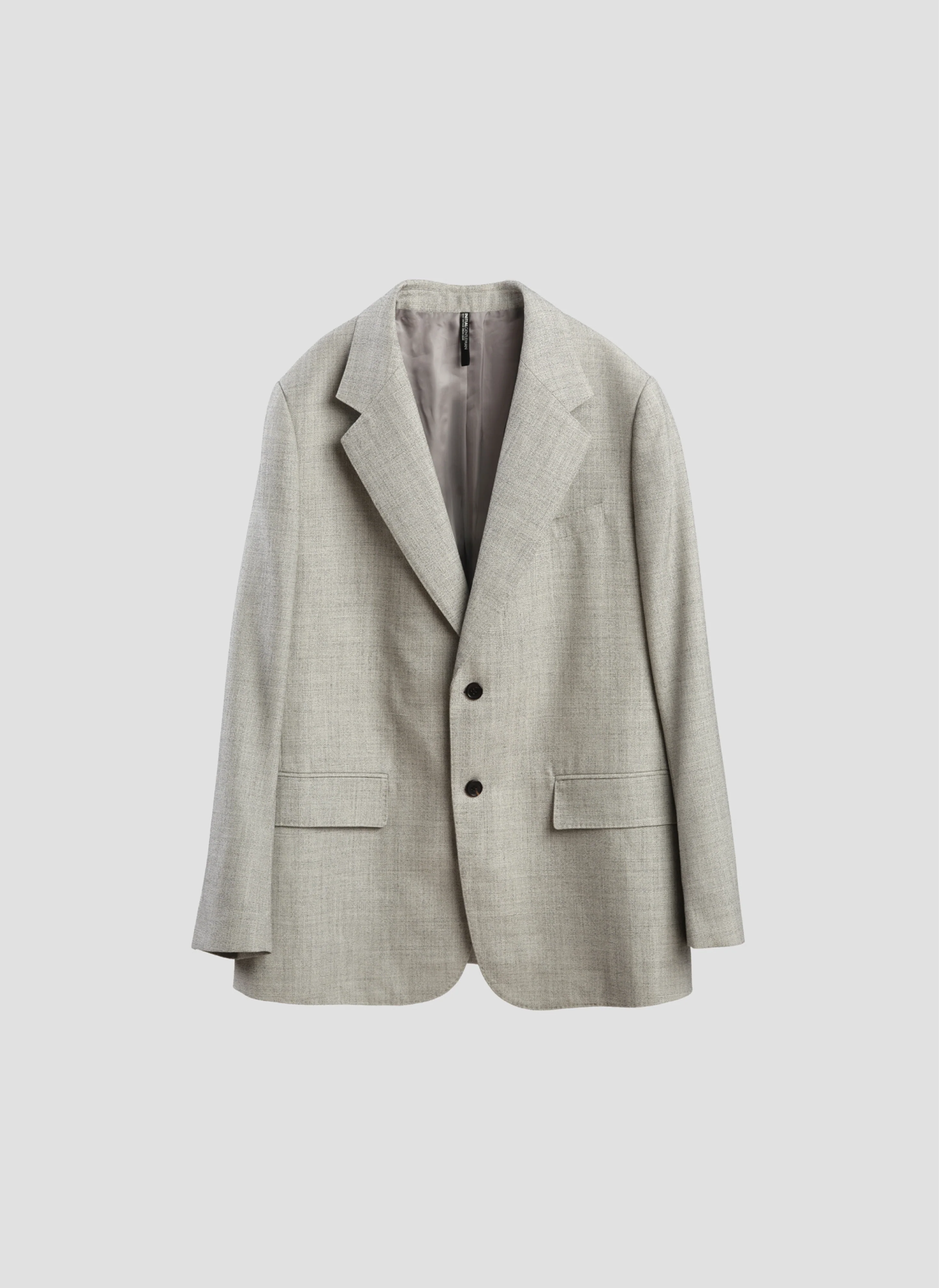 Marzotto Organic Wool Full Constructed Single Breasted Suit Blazer - Hudung