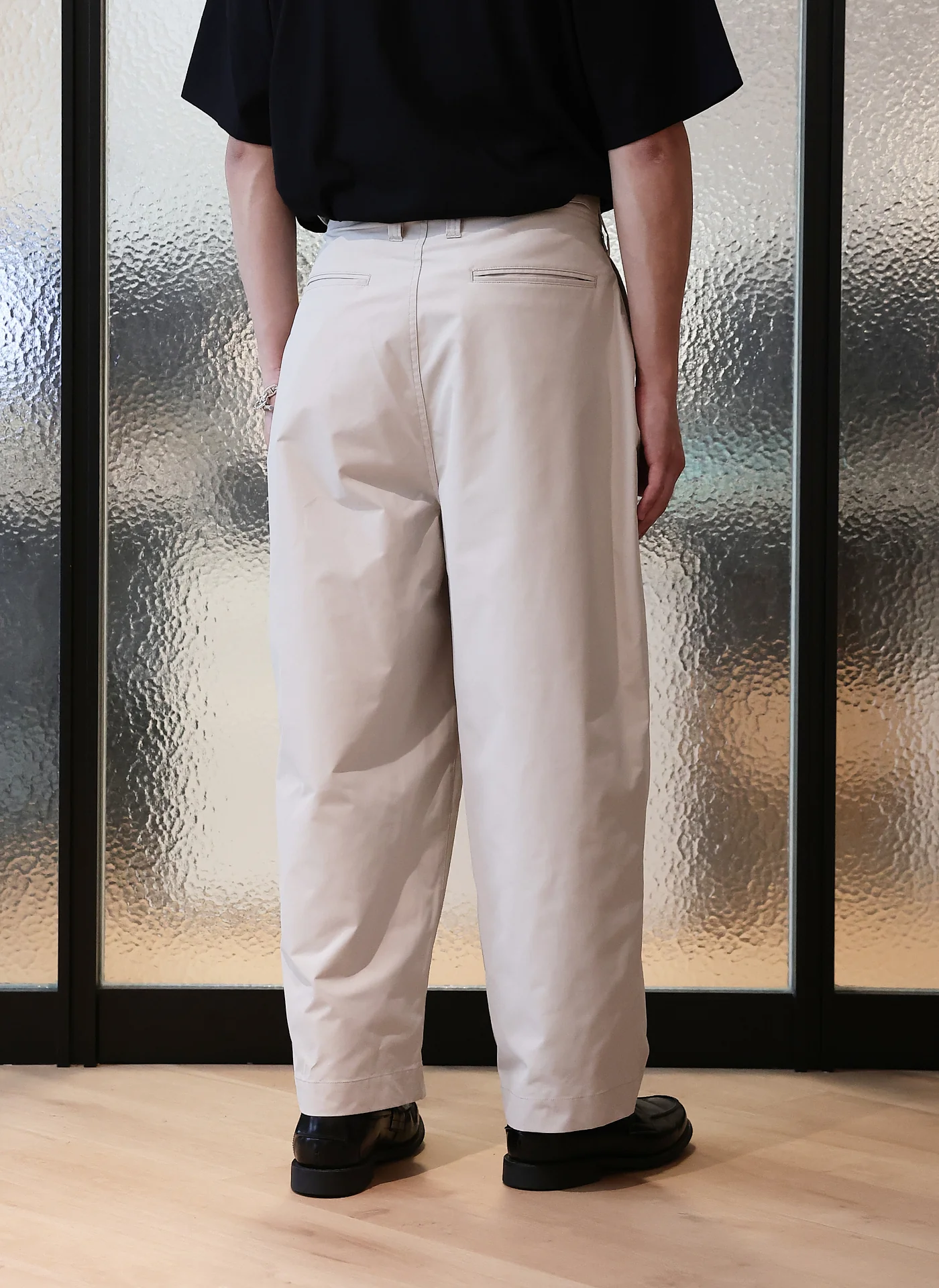 Lt. weight Cotton Touch  Solotex Full Length Wide Pants - Hudung