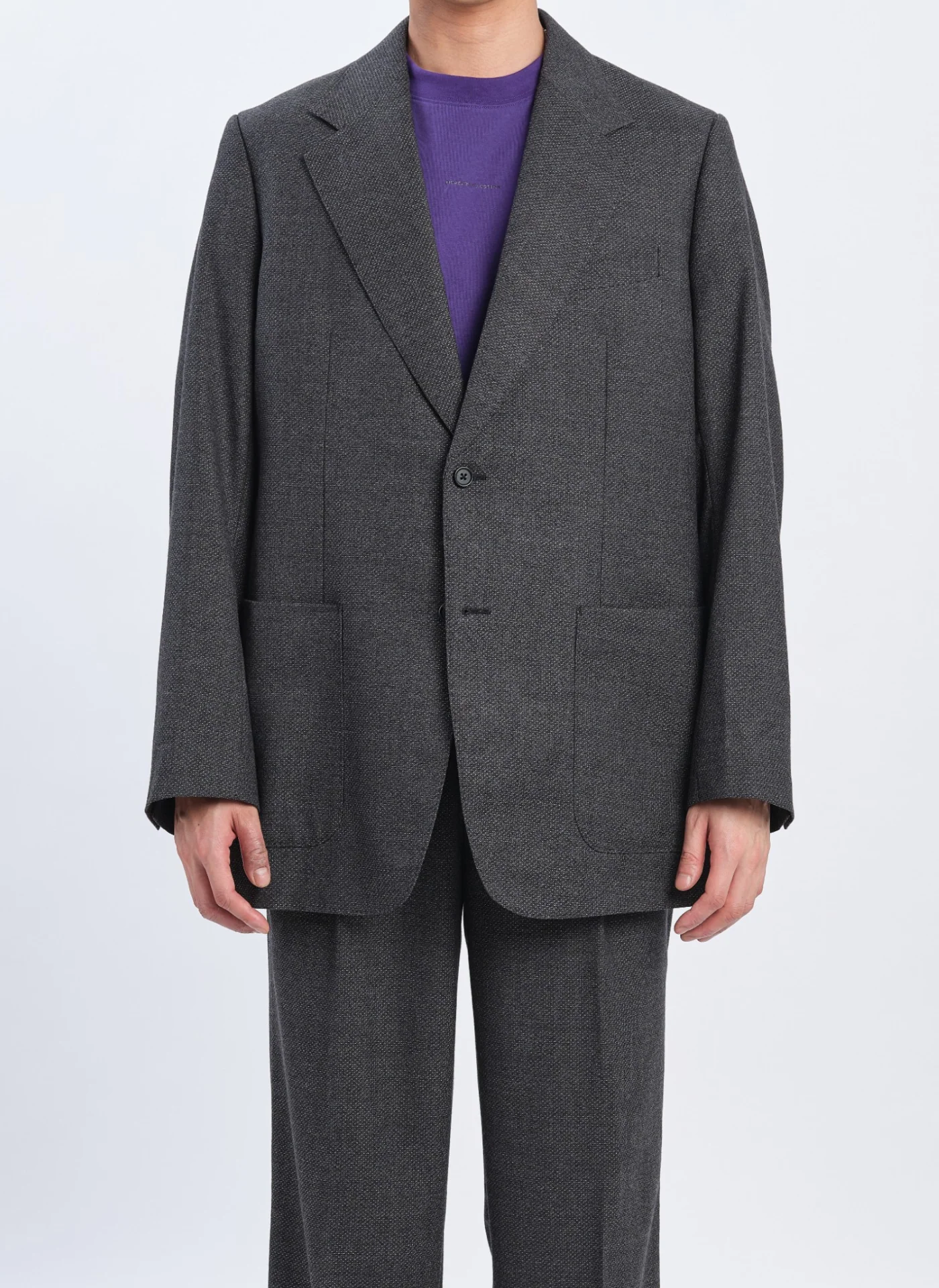 Marzotto Wool Full Constructed Single Breasted Suit Blazer - Hudung