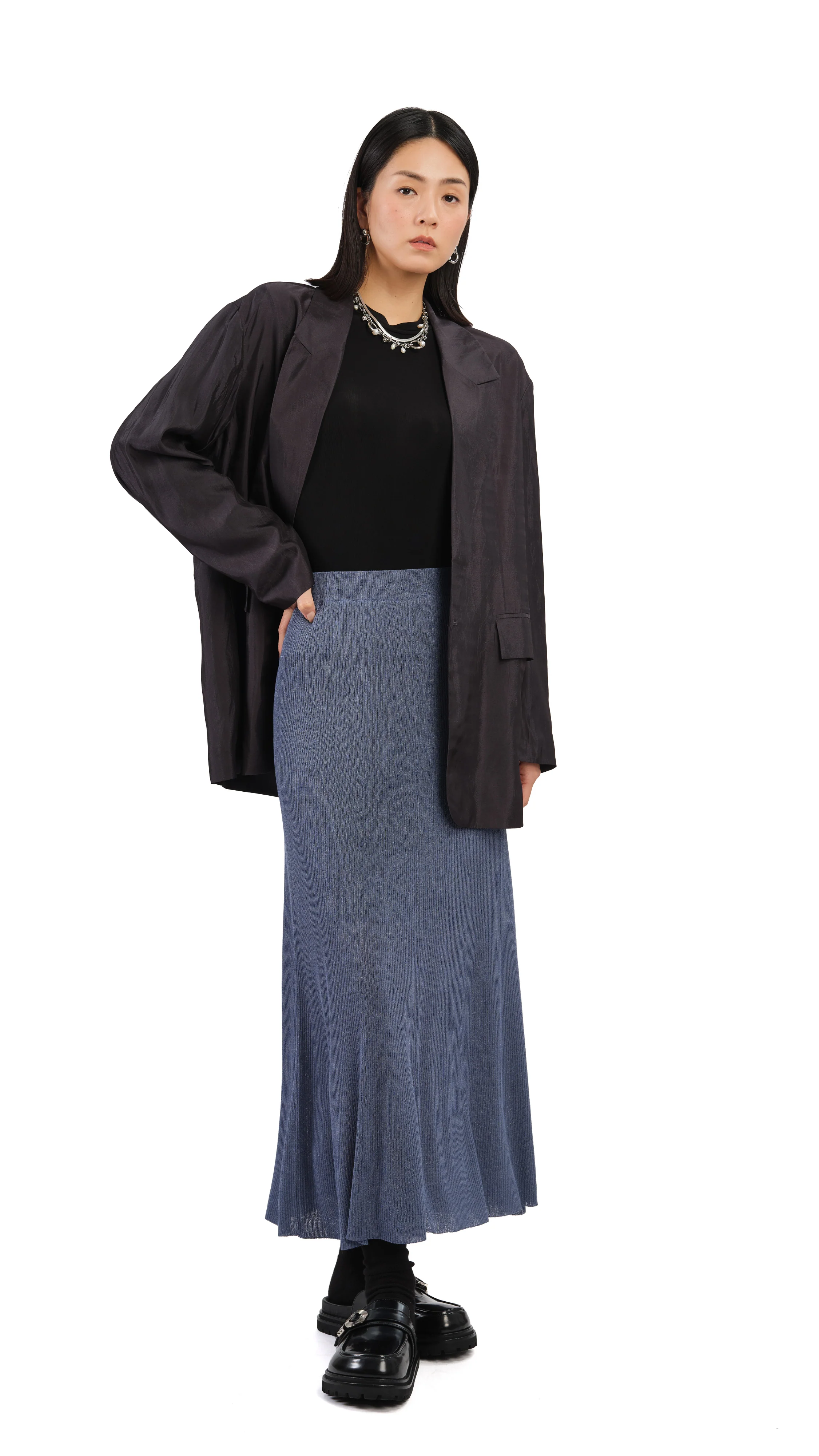 Loose-Fit Blazer - Hudung