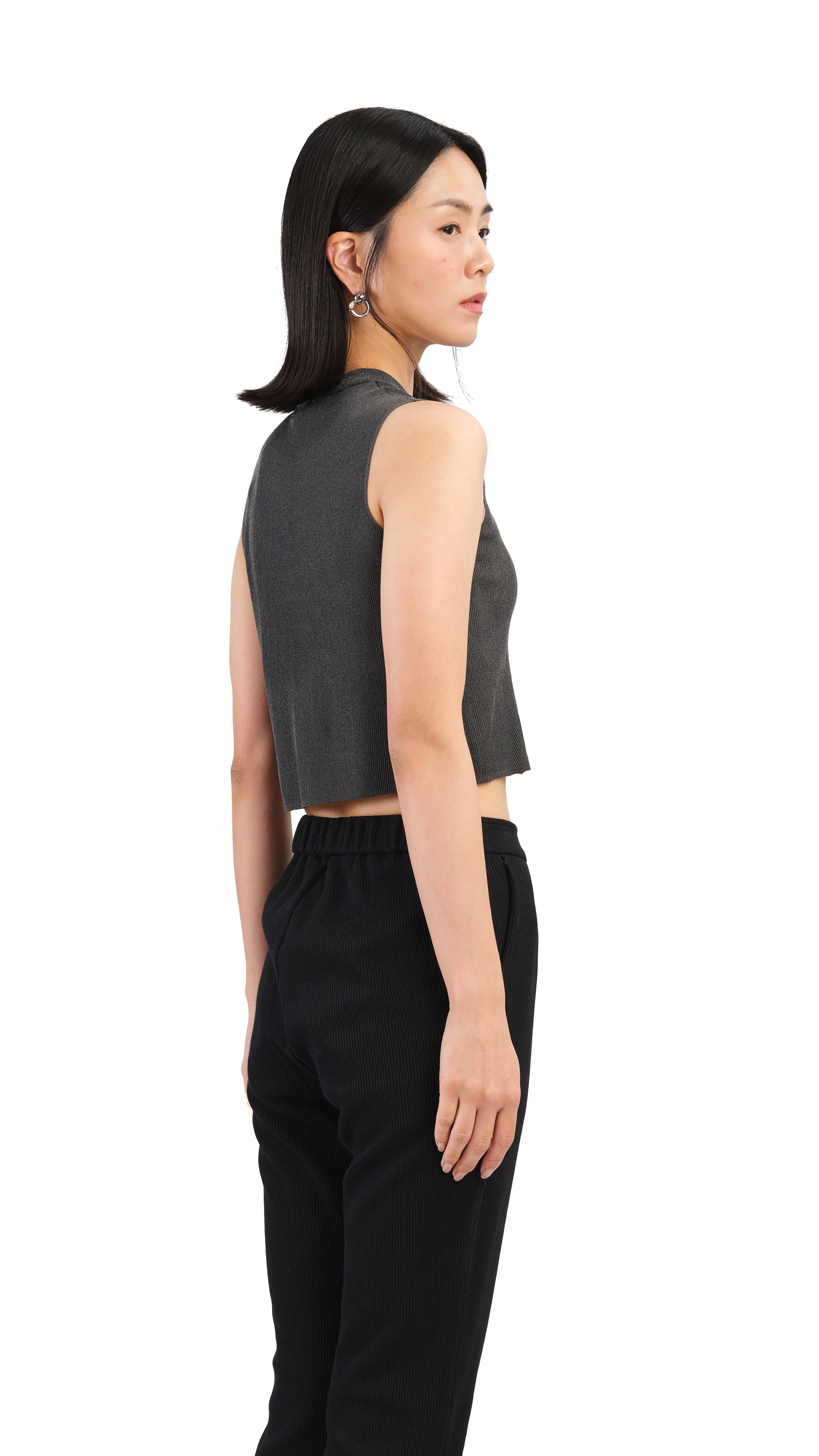 Sheer Knit Vest - Hudung