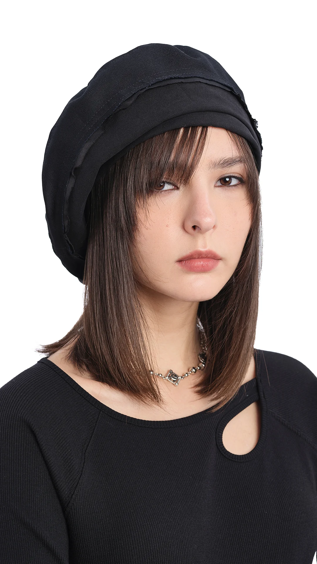 3 Layers Full Moon Beret - Hudung