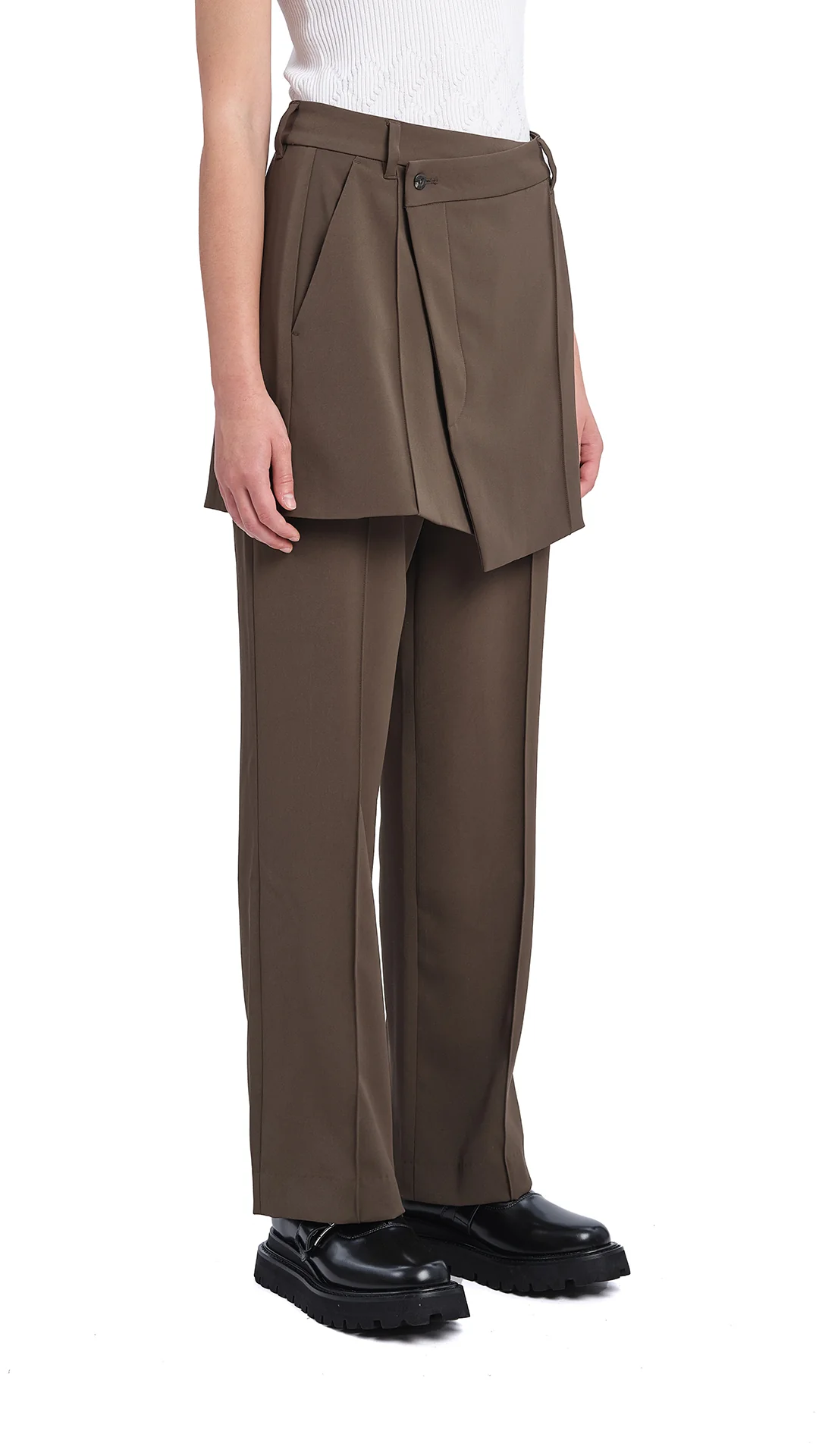 2 in 1 Straight-Fit Pants - Hudung