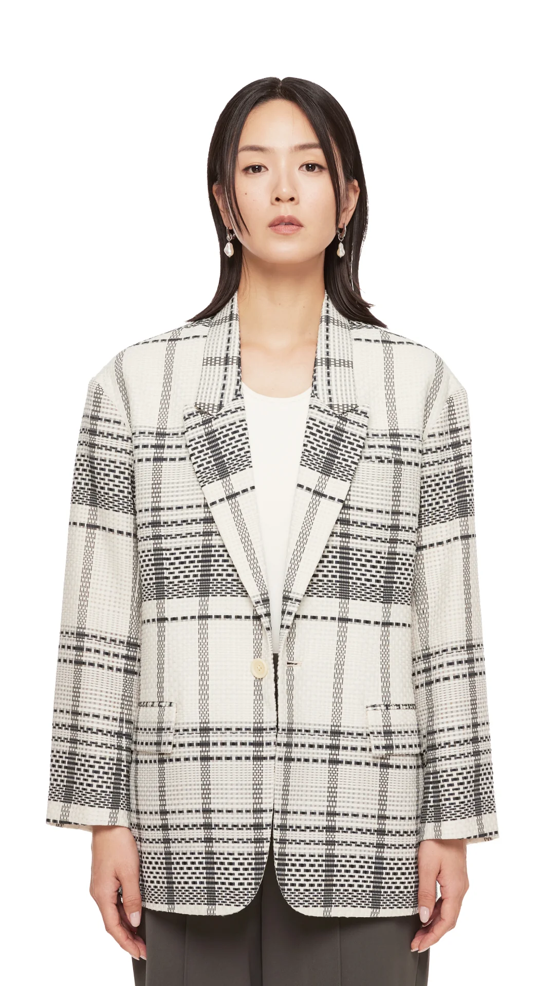 Oversized Blazer - Hudung