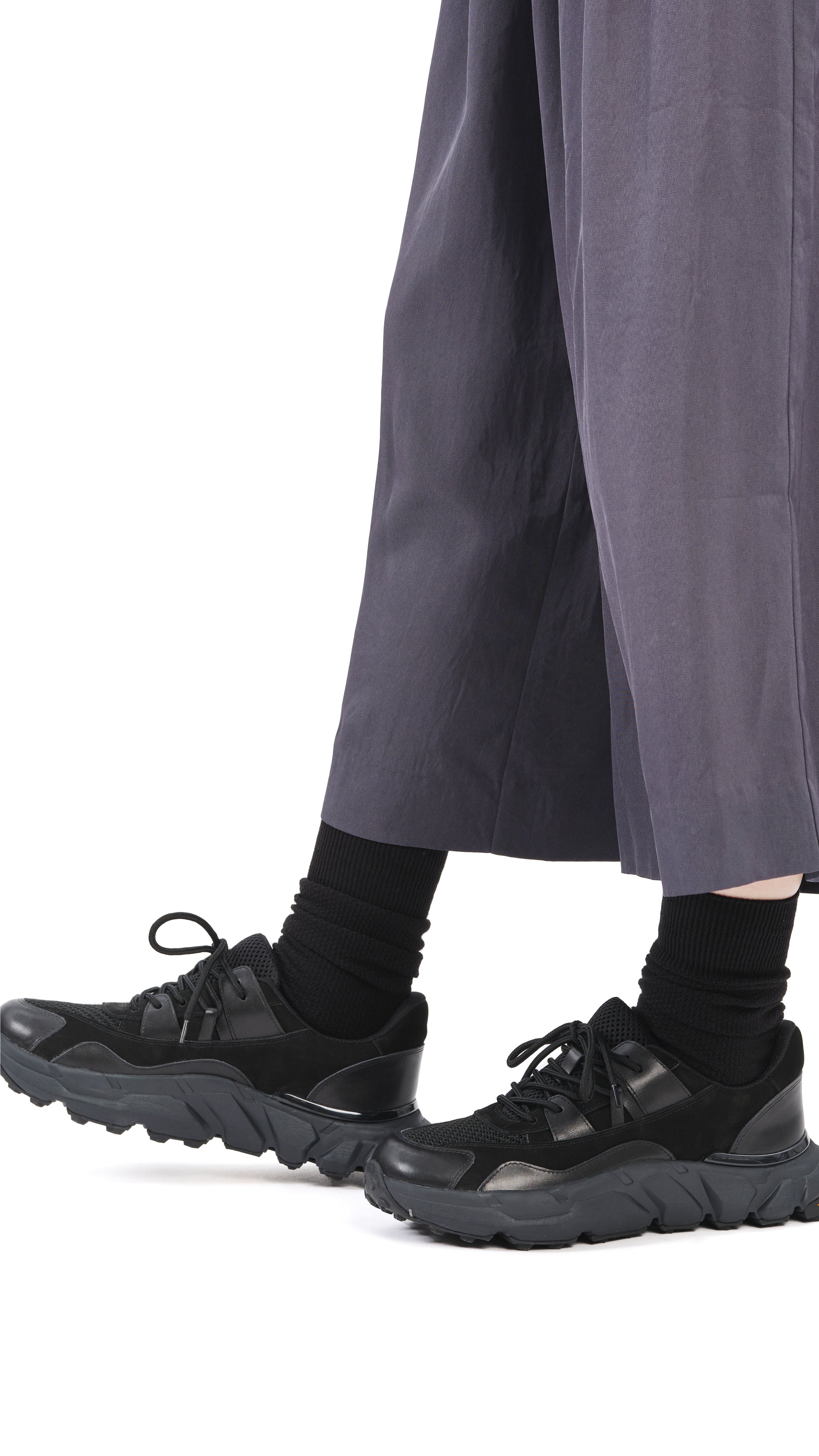 Leather Low-top Sneakers - Hudung