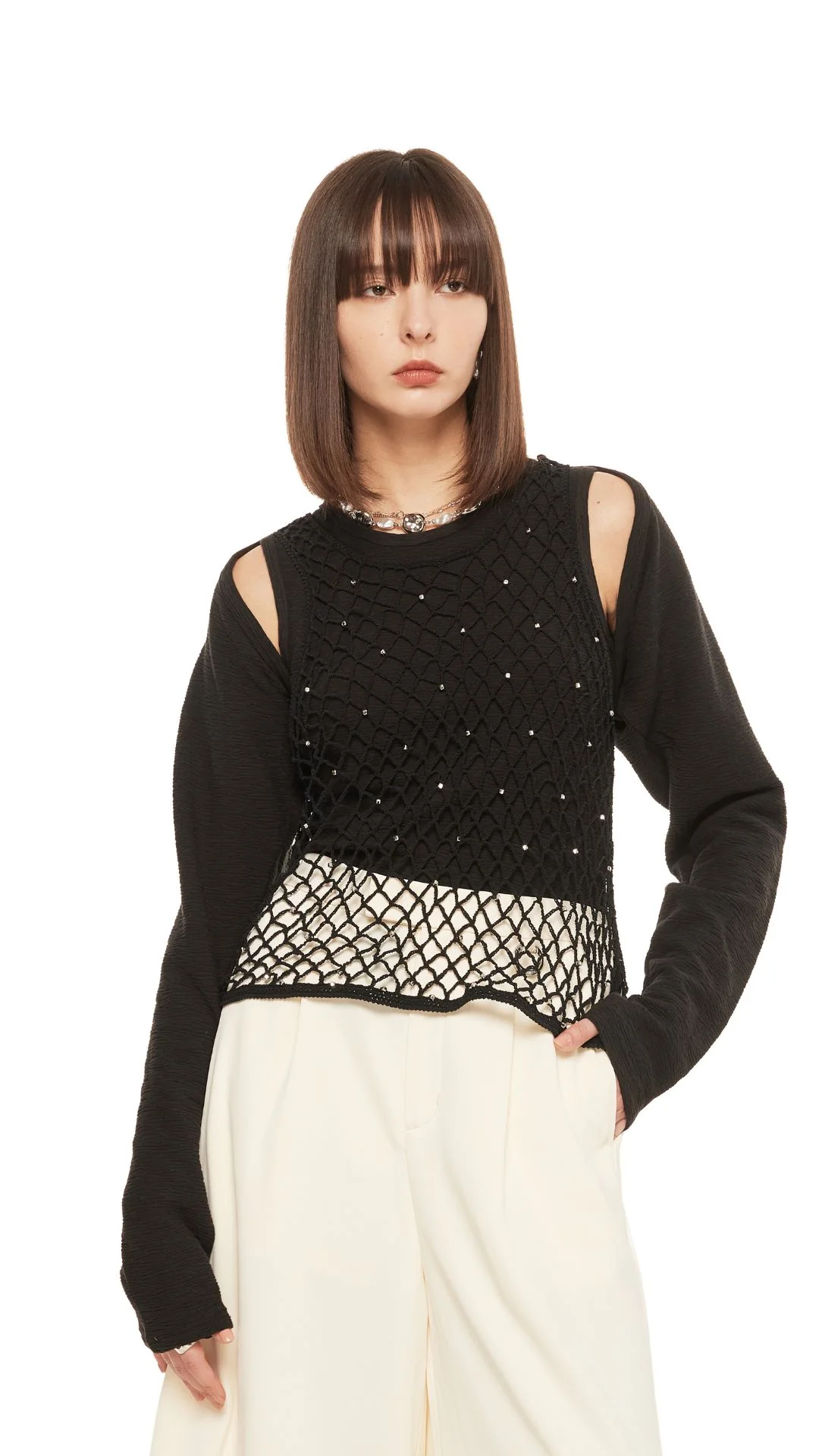 2 In 1 Slim Top - Hudung