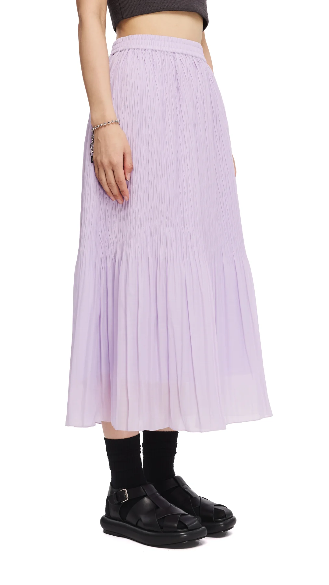 Textured Skirt - Hudung