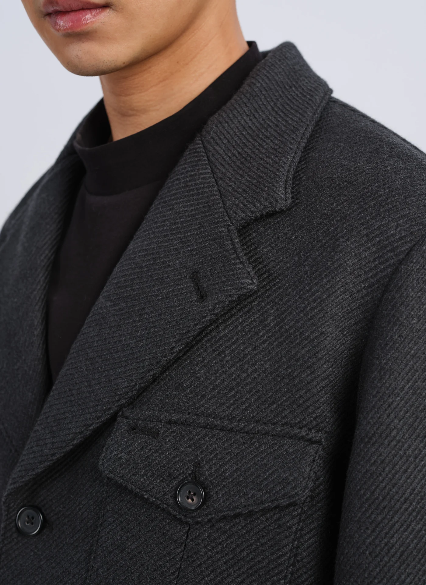 Marzotto Wool Single Breasted Soft Hunting Blazer - Hudung