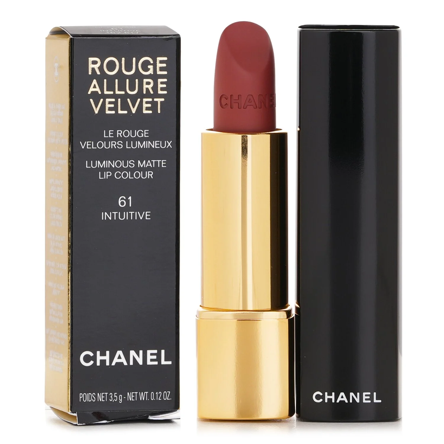 Chanel Rouge Allure Velvet Luminous Matte Lip Colour- # 61 Intuitive  3.5g - Hudung
