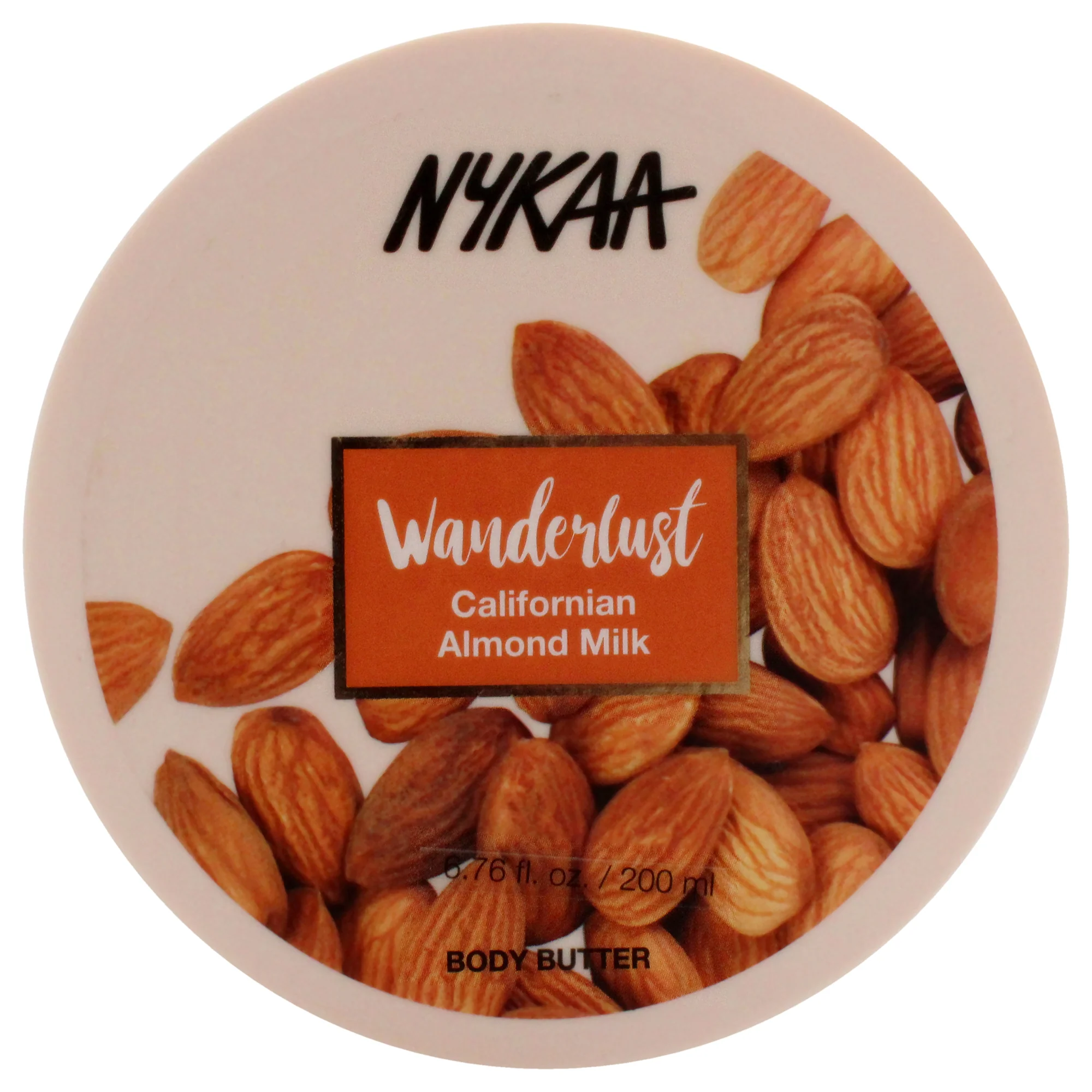 Wanderlust Body Butter - Californian Almond Milk by Nykaa Naturals for Women - 6.76 oz Body Cream - Hudung