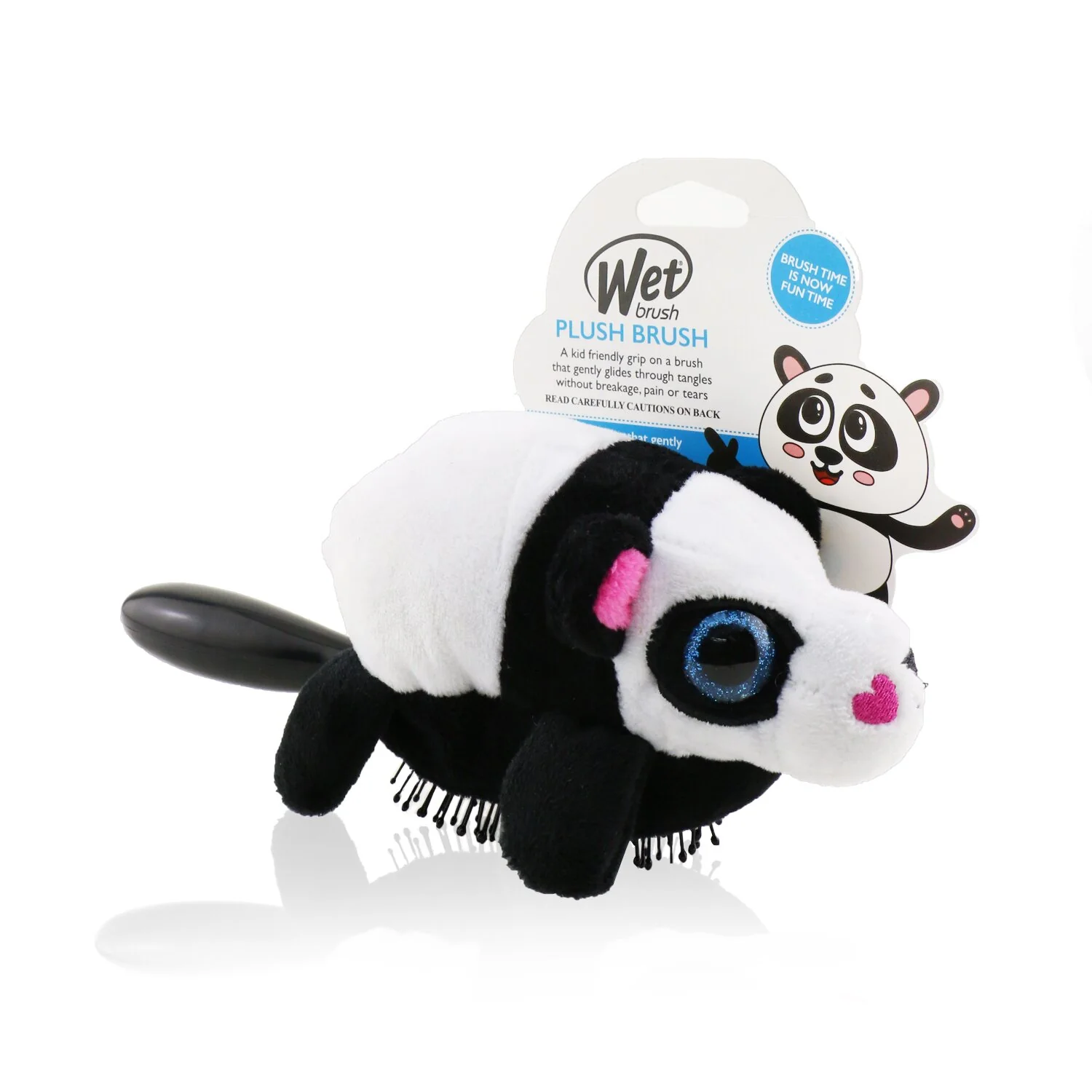 Wet Brush Plush Brush - # Panda  1pc - Hudung